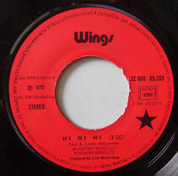 Wings (2) : Hi, Hi, Hi / C Moon (7", Single)