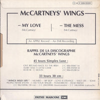 McCartney's Wings* : My Love (7", Single)