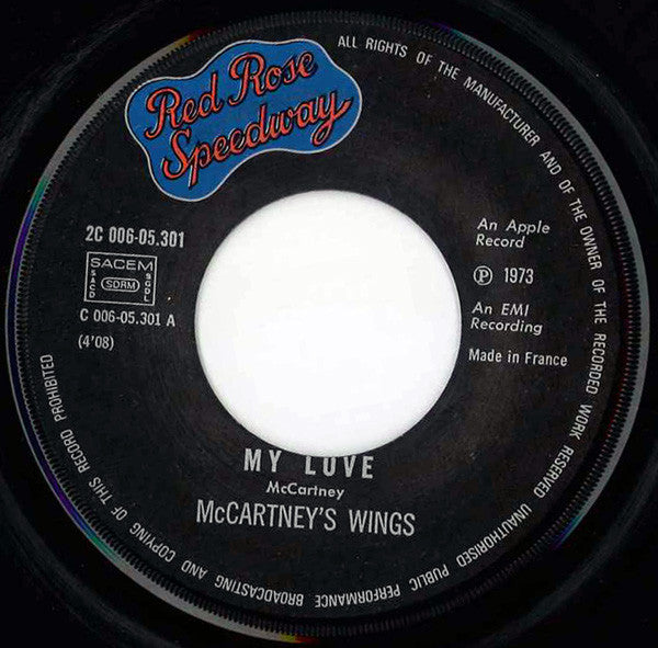 McCartney's Wings* : My Love (7", Single)