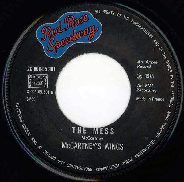 McCartney's Wings* : My Love (7", Single)