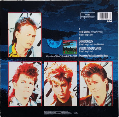 Mr. Mister : Broken Wings (Extended Version) (12", Single)
