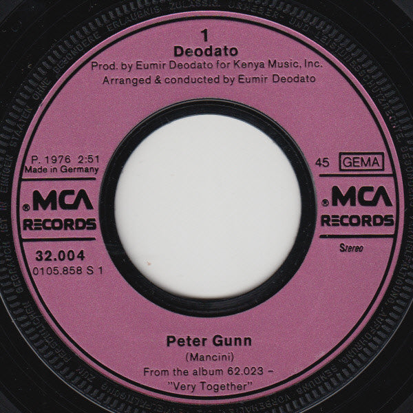 Deodato* : Peter Gunn (7", Single)