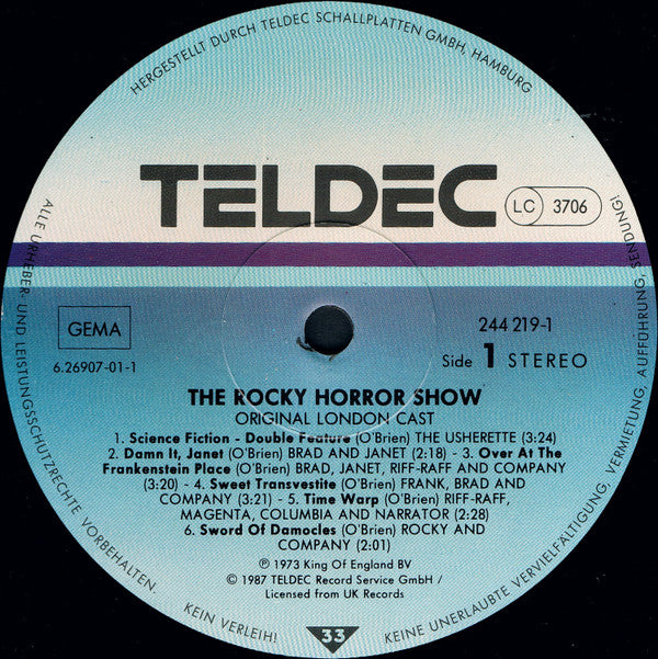 Various : The Rocky Horror Show (LP, Album)