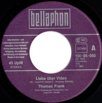Thomas Frank : Liebe Über Video (7", Single)