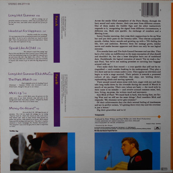 The Style Council : Introducing: The Style Council (LP, MiniAlbum)
