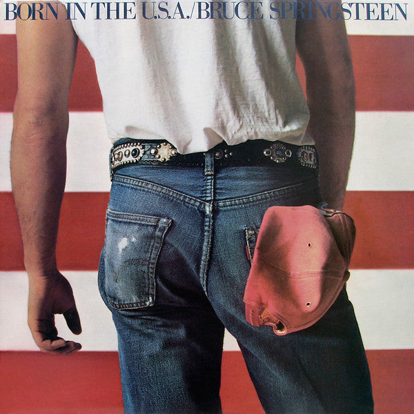 Bruce Springsteen : Born In The U.S.A. (LP, Album, RE, RP, Red)