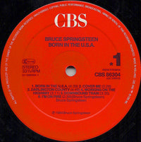 Bruce Springsteen : Born In The U.S.A. (LP, Album, RE, RP, Red)