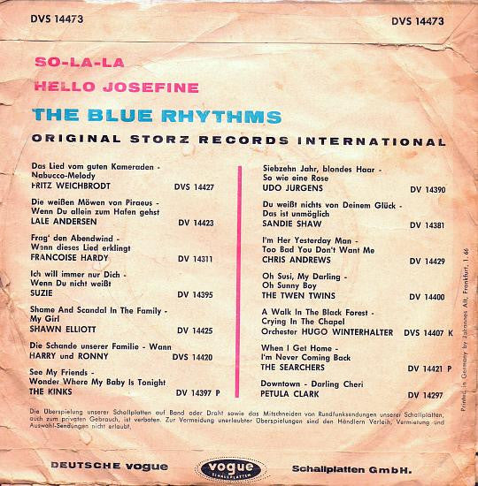 The Blue Rhythms : So-La-La - Ha-Ha-Ha (7", Single)