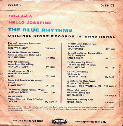 The Blue Rhythms : So-La-La - Ha-Ha-Ha (7", Single)