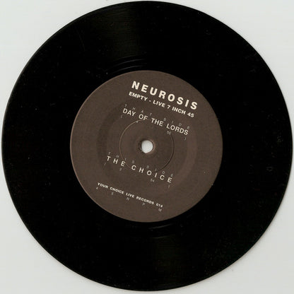 Neurosis : Empty (Live Seven Inch) (7", Ltd)