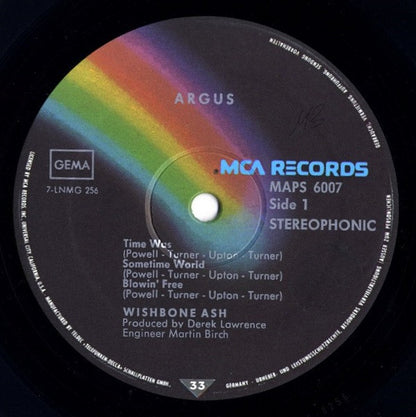 Wishbone Ash : Argus (LP, Album, RE, Gat)