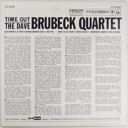 The Dave Brubeck Quartet : Time Out (LP, Album, RE, RM, 180)