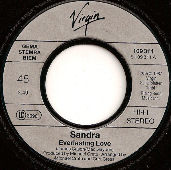 Sandra : Everlasting Love (7", Single)