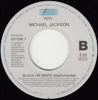 Michael Jackson : Black Or White (7", Single)