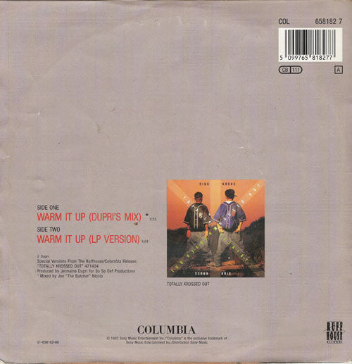 Kris Kross : Warm It Up (7", Single)