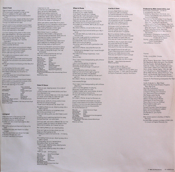 Billy Joel : Storm Front (LP, Album)