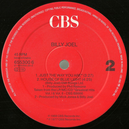 Billy Joel : We Didn't Start The Fire (12", Maxi)