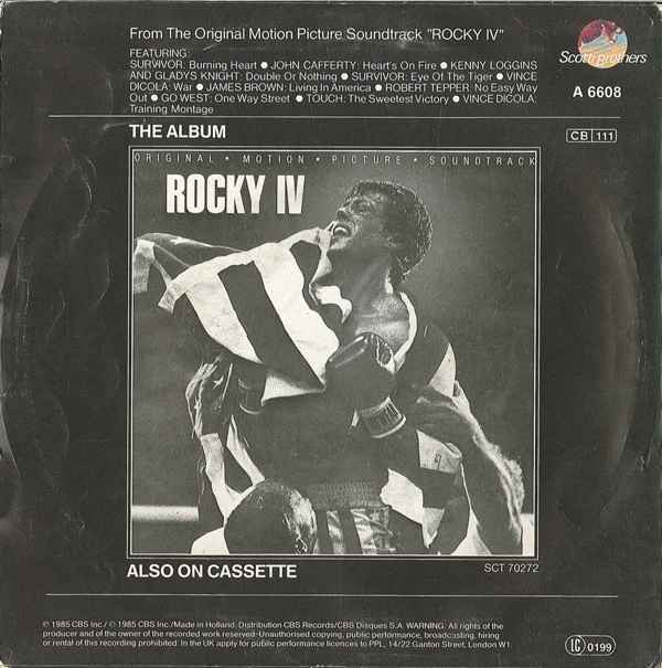 Survivor : Burning Heart (7", Single)