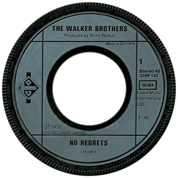 The Walker Brothers : No Regrets (7", Single)