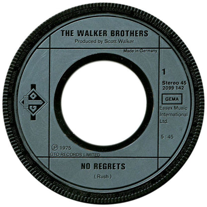 The Walker Brothers : No Regrets (7", Single)