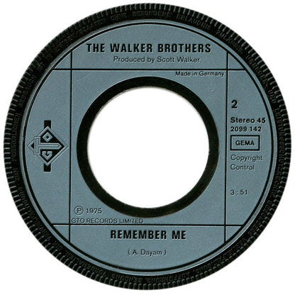The Walker Brothers : No Regrets (7", Single)