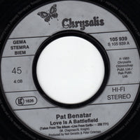 Benatar* : Love Is A Battlefield (7", Single)