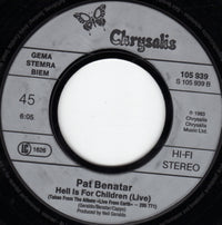 Benatar* : Love Is A Battlefield (7", Single)