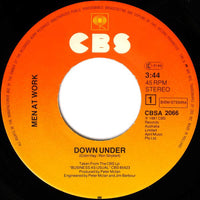 Men At Work : Down Under (7", Single)