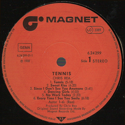 Chris Rea : Tennis (LP, Album)