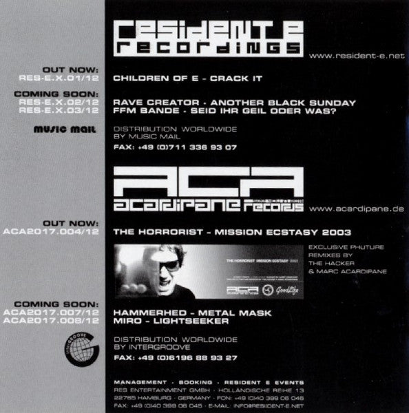 Marc Acardipane : Resident E - Episode X (2xCD, Comp, Copy Prot., Mixed)