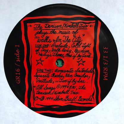 The Denison/Kimball Trio* : Plays The Music Of "Walls In The City" (LP, Album)