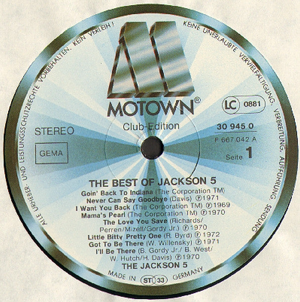 The Jackson Five* : The Best Of Jackson Five (LP, Comp, Club)