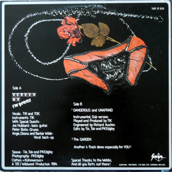 Tik & Tok : Screen Me I'm Yours (12", Single)