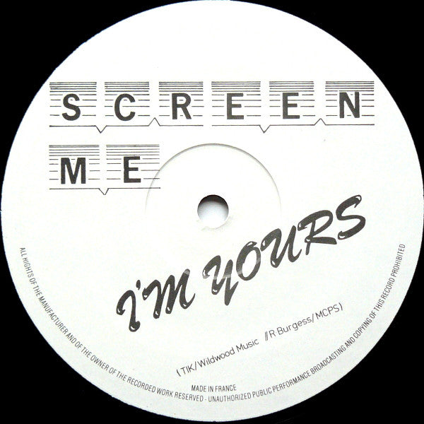 Tik & Tok : Screen Me I'm Yours (12", Single)