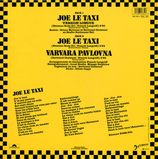 Vanessa Paradis : Joe Le Taxi (12", Maxi)