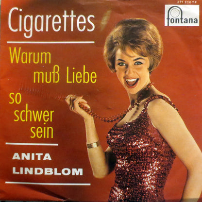 Anita Lindblom : Cigarettes (7", Single, Mono)