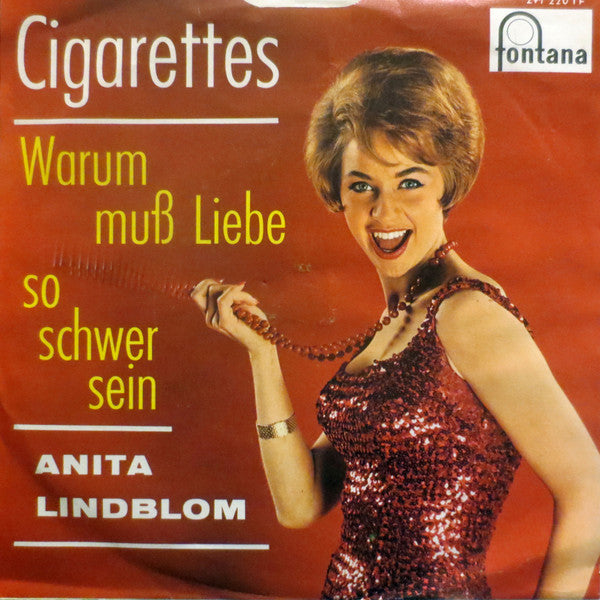 Anita Lindblom : Cigarettes (7", Single, Mono)