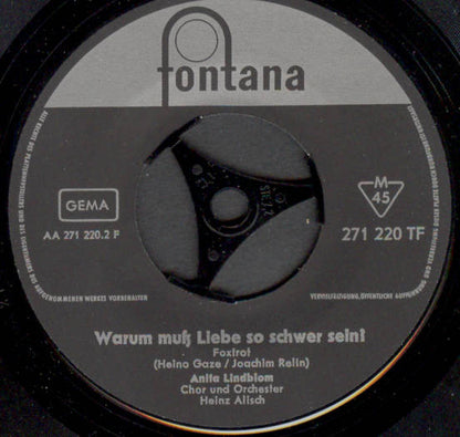 Anita Lindblom : Cigarettes (7", Single, Mono)