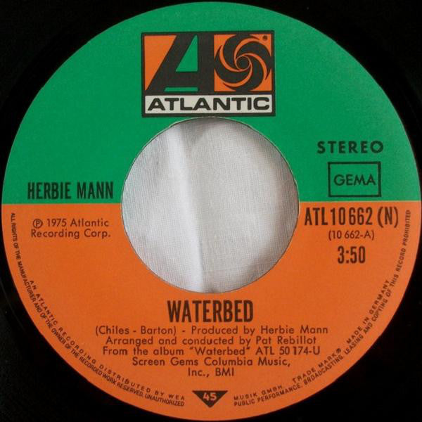 Herbie Mann : Waterbed (7", Single)