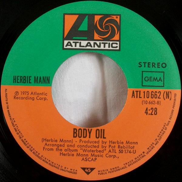 Herbie Mann : Waterbed (7", Single)