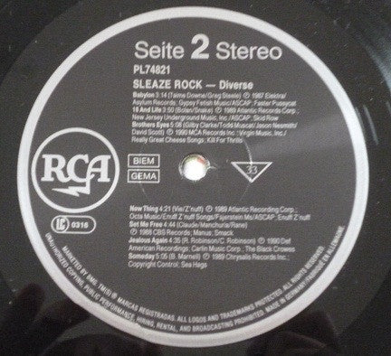 Various : Sleaze Rock - Smash It (LP, Comp)