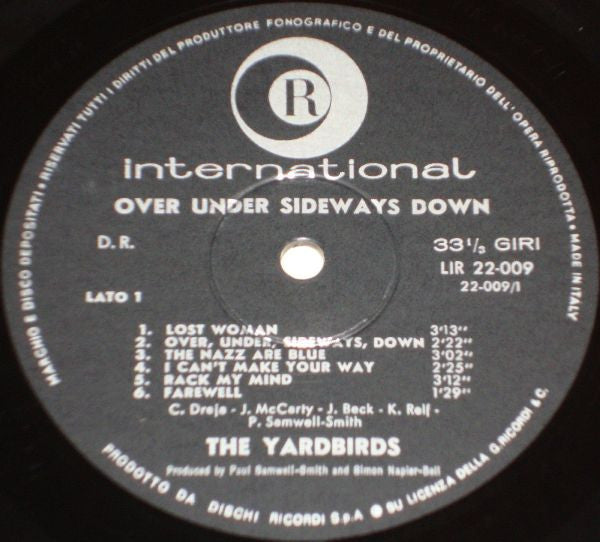 Yardbirds* : Over Under Sideways Down (LP, Album)