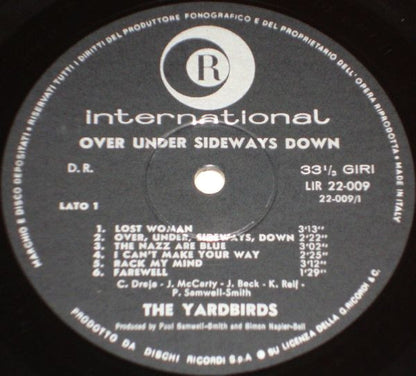 Yardbirds* : Over Under Sideways Down (LP, Album)