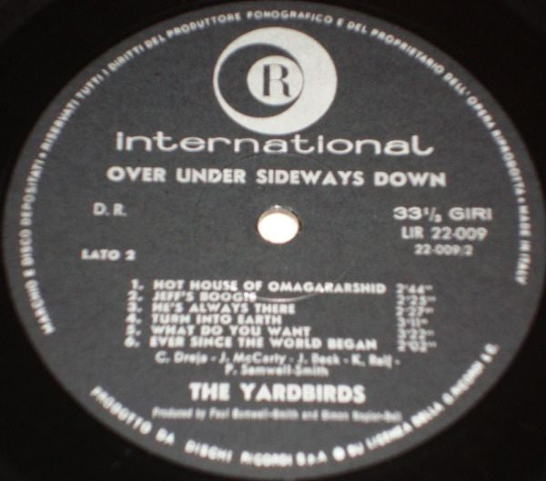 Yardbirds* : Over Under Sideways Down (LP, Album)