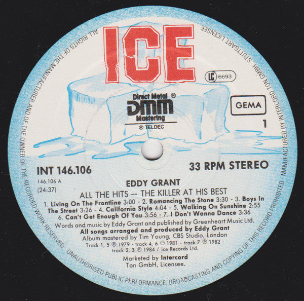 Eddy Grant : The Killer At His Best - All The Hits (LP, Comp)