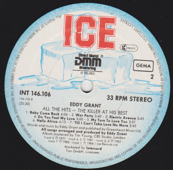 Eddy Grant : The Killer At His Best - All The Hits (LP, Comp)