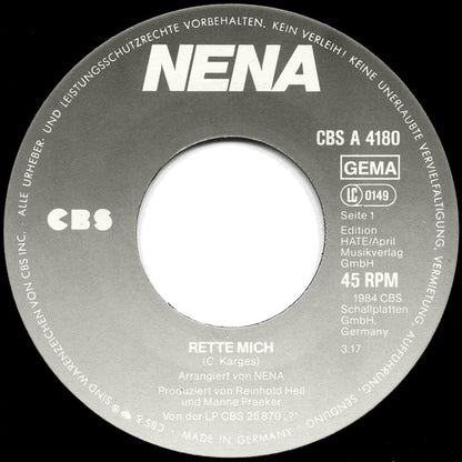 Nena : Rette Mich (7", Single)