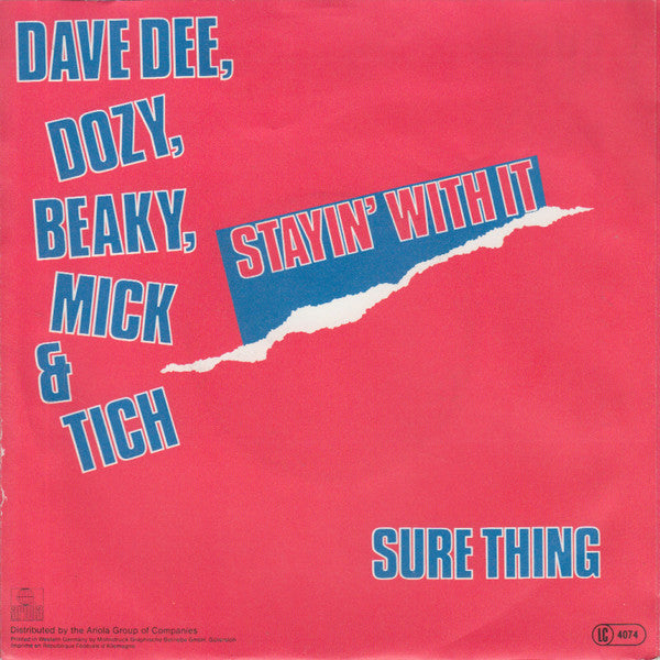 Dave Dee, Dozy, Beaky, Mick And Tich* : Staying With It (7", Single)