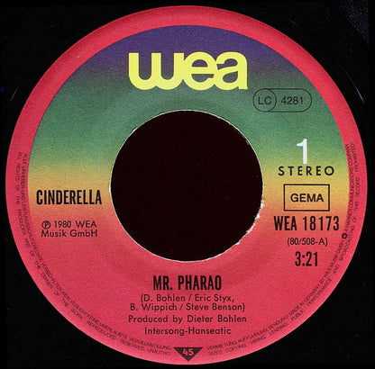 Cinderella (9) : Mr. Pharao (7", Single)