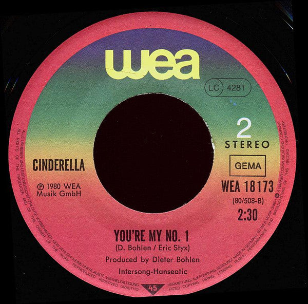 Cinderella (9) : Mr. Pharao (7", Single)